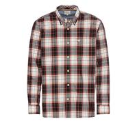 camel active Chemise à Manches Longues pour Homme, Motif à Carreaux, en Pur Coton, Rouge Brique, L