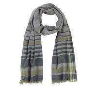 camel active Écharpe pour homme en pur coton, vert, taille unique