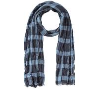 camel active Écharpe tissée pour homme en mélange de viscose doux, bleu nuit, taille unique