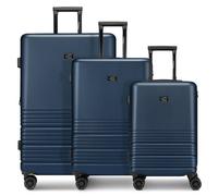 camel active Hanoi 4 roues Set de valises 3 pièces avec soufflet d'extension bleu