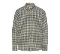 camel active Hommes Herren Kariertes Langarmhemd aus Baumwolle Grün, Chemise Homme-3XL, Vert, 3XL, Vert, 3XL