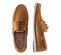 camel active Mocassins pour homme en cuir véritable, marron, 46 EU