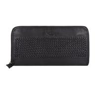 camel active Portefeuille femme Portefeuille long à fermeture éclair noir black wave