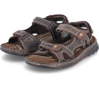 Camel active Sandales d'extérieur pour hommes Marron cuir lisse Taille : 42