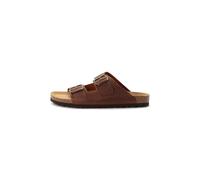 camel active Sandales pour homme en cuir de vachette, marron, 45 EU