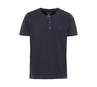 Camel Active T- Shirt Henley à Manches Courtes avec boutonnière, Bleu foncé (Bleu Marine), 4XL Homme