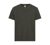 camel active Herren Kurzarm Henleyshirt aus Reiner Baumwolle Grün, Menswear-XL T-Shirt, Vert, Homme