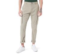 camel active Tapered Fit Toronto Cargo Mous, Vert foncé, 35W x 36L Homme