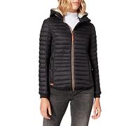 camel active Veste matelassée légère avec Capuche Amovible Jacket, Noir, 42 Femme