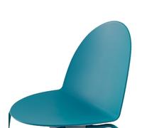 Camel Chaise avec cadre à quatre pattes Segis bleu - S0072