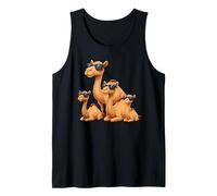 Camel Family Wearing Sunglasses Funny Arabian Animal Desert Débardeur