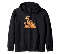Camel Family Wearing Sunglasses Funny Arabian Animal Desert Sweat à Capuche