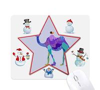 Camel Purple Bird Blue Cartoon Blue Christmas Snowman Family Star Mouse Pad