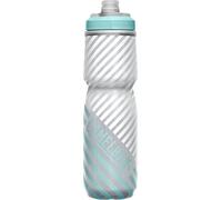 CAMELBAK Bidon Isotherme Podium Chill 710 ML Unisex-Adult, Rayure Gris/Bleu Sarcelle, 710ML