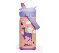CamelBak - Bouteille pour enfant Thrive Flip Straw, en acier inoxydable isotherme, Bouteille, Uniformes Magiques, 350 ml