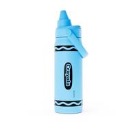 CamelBak Crayola Chug Bouteille d'eau en acier inoxydable Bleu ciel 473 ml | Couvercle à bec isotherme en acier inoxydable durable, base de protection en silicone, facile à transporter