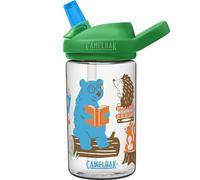 CAMELBAK Eddy+ Kids Everyday Bouteille d'eau - Design résistant aux chutes - Sans BPA - Anti-fuite - Passe au lave-vaisselle - 400 ml, animaux qui lisent des animaux