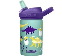 CamelBak Kinder Trinkflasche Eddy+ Kids Single Wall, 400 ML, Dinos - Grün Violett, 2674