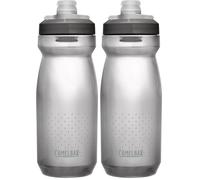 CAMELBAK Podium 620ml - bouteille d'eau vélo - bouchon auto-fermant - transport étanche - fonction de compression facile - s'adapte à de nombreux porte-bouteilles - Smoke, taille: OS (Lot de 2)