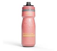 CAMELBAK Podium Chill Bouteille d'eau isotherme de 621 ml - Facile à presser - S'adapte à la plupart des cages de vélo, coucher de soleil corail