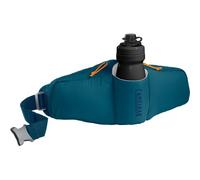 CamelBak Podium Flow 2 Sac banane pour VTT, vélo de gravier - Contient une bouteille de vélo Podium Dirt Series de 621 ml, bleu marocain
