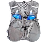 CAMELBAK sac à dos, gilet d'hydratation - Zephir Vest - couleur Castlerock Grey/Black, y compris 2x bouteilles de 500ml, compartiment de rangement de 10 litres