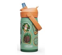 CamelBak Thrive Flip Straw Bouteille d'eau pour enfants de 355 ml - Acier inoxydable isotherme, badges de camping