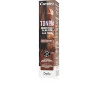 Cameleo - Coloration capillaire châtaignier doux, lavable, sans ammoniaque, rafraîchit la couleur et donne de la brillance, à l'huile de marula et à l'acide lactique, jusqu'à 8 lavages, 100 ml