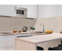 CAMELEO Crédence cuisine adhésive vinyle imitation granit beige, 200 x 40 cm - Convient aussi comme adhésif décoratif pour meuble - résistant et imperméable