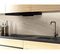 CAMELEO Crédence cuisine adhésive vinyle imitation grès beige foncé, 200 x 40 cm - Convient aussi comme adhésif décoratif pour meuble - résistant et imperméable