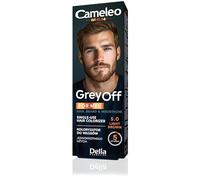Cameleo - Crème de couleur pour hommes - MARRON MOYEN - Colorisateur à usage unique Grey OFF en 2 sachets - pour cheveux, barbe et moustache - Application facile en 5 min - Effet de couleur naturelle - 0% parabènes