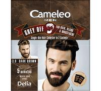 Cameleo Men - Teinture Cheveux Barbe Et Moustache - 3.0 Châtain Foncé - 2x15ml