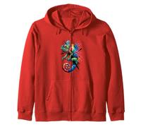 Caméléon arc-en-ciel Sweat à Capuche