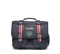 Cameleon Cartable scolaire du CP au CE2 Bleu 38cm Vintage Urban avec 2 compartiments - Idéal pour l'école primaire pour fille et garçon
