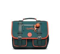 Cameleon Cartable scolaire du CP au CE2 Orange 38cm Vintage Urban avec 2 compartiments - Idéal pour l'école primaire pour fille et garçon