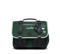 Cameleon Cartable scolaire du CP au CE2 Vert 38cm Vintage Urban avec 2 compartiments - Idéal pour l'école primaire pour fille et garçon