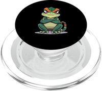 Caméléon en Dessin animé avec Les Bras croisés PopSockets PopGrip pour MagSafe