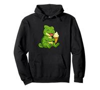 Caméléon Ice Cream Zoo Animal Lover Kawaii Garçons Filles Enfants Sweat à Capuche