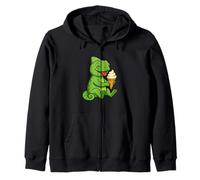 Caméléon Ice Cream Zoo Animal Lover Kawaii Garçons Filles Enfants Sweat à Capuche