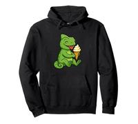 Caméléon Ice Cream Zoo Animal Lover Kawaii Garçons Filles Enfants Sweat à Capuche