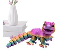 Caméléon Imprimé en 3D | Jouet Anti-stress pour Reptiles Lézard - Statue de Bureau Reptile Jouet pour