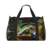 Cameleon Listen Sac de voyage pliable imperméable léger avec bandoulière Motif musique
