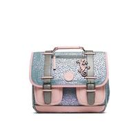 Cameleon Petit cartable scolaire maternelle/CP Bleu 35cm Vintage Fantasy avec 2 compartiments - Idéal pour l'école primaire et la rentrée scolaire en CP pour fille et garçon