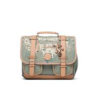 Cameleon Petit cartable scolaire maternelle/CP Vert 35cm Vintage Fantasy avec 2 compartiments - Idéal pour l'école primaire et la rentrée scolaire en CP pour fille et garçon