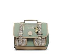 Cameleon Petit cartable scolaire maternelle/CP Vert 35cm Vintage Fantasy avec 2 compartiments - Idéal pour l'école primaire et la rentrée scolaire en CP pour fille et garçon