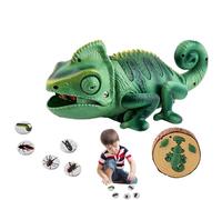 Caméléon télécommandé - 27,5 x 15 x 11,5 cm PP, Animal de Compagnie électronique RC, Faux Jouet Rampant | Parfait pour Un Anniversaire, sûr et réaliste.