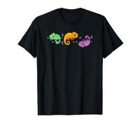 Caméléons Colorés, Animaux de la Jungle, caméléon Tropical T-Shirt Graphique avec Valeur