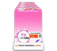 Camelia Maxi Lot de 100 serviettes hygiéniques longues
