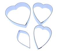 Camelia Pétale Cutter Ensemble - Lot de 4 - Sugarcraft Cutter - en acier inoxydable