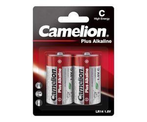 Camelion 11000214 Pack de 2 Piles Alkaline Plus LR14 C Bébé